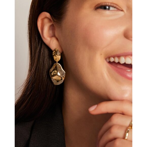 ⚡Trendy Gold Dangle Earrings Statement Geometric Drop Earrings for Women Fashion - Picture 2 of 6